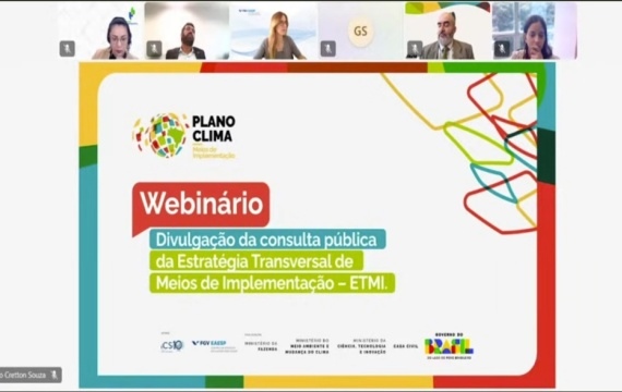 Divulgação da Consulta Pública da Estratégia Transversal de Meios de Implementação do Plano Clima